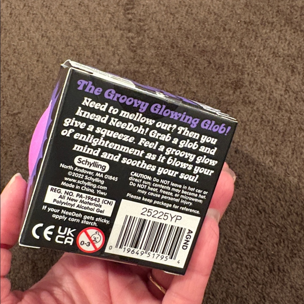 NeeDoh 2 Glow In The Dark Purple Set - Picture 7 of 7